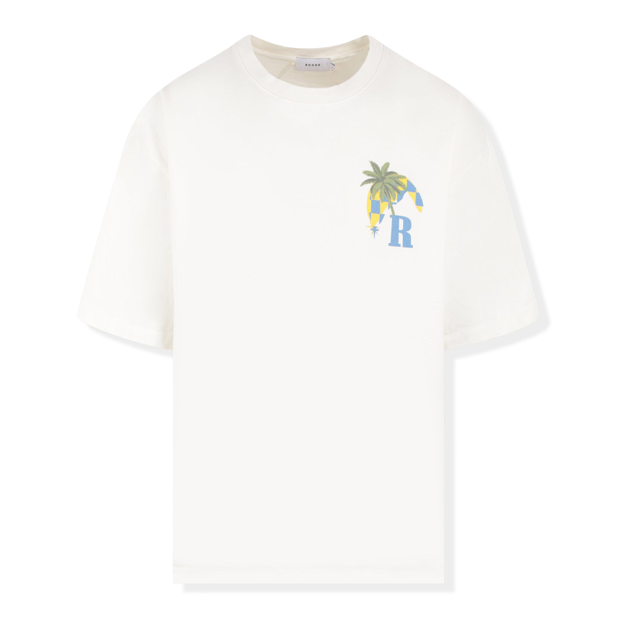 Preloved - Rhude Moonlight Tropics Print Oversized Vintage White T-Shirt